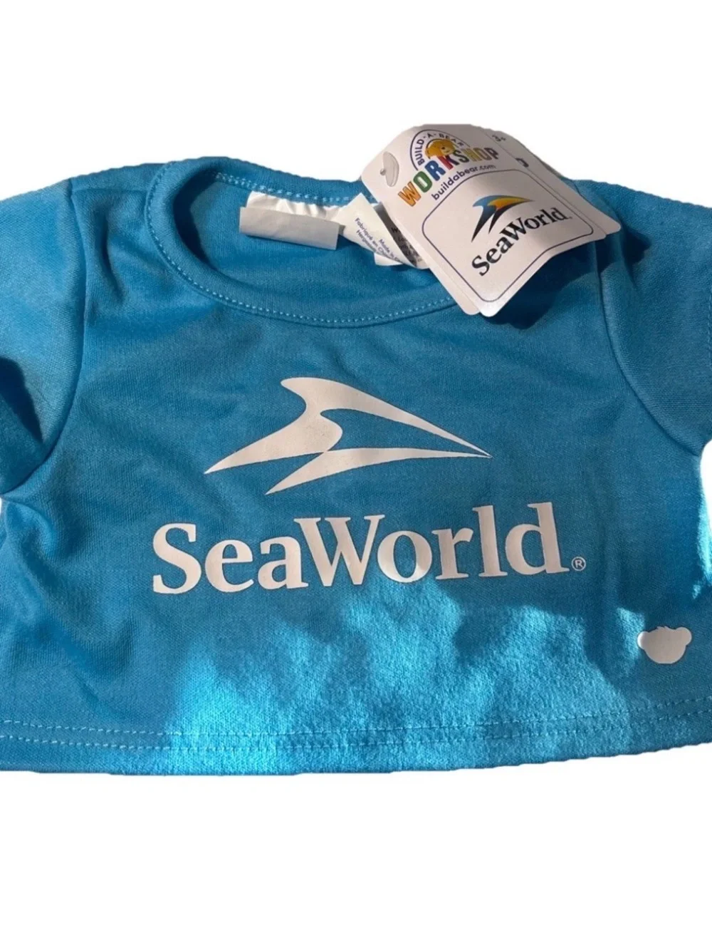 Build A Bear Seaworld Clothing Lot T shirts and Orca Hat New With Tags